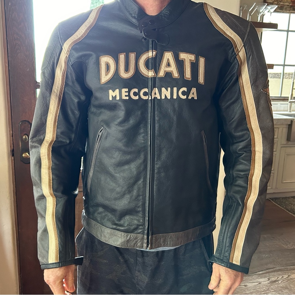 Vintage Ducati Mechanica Motorcycle Jacket